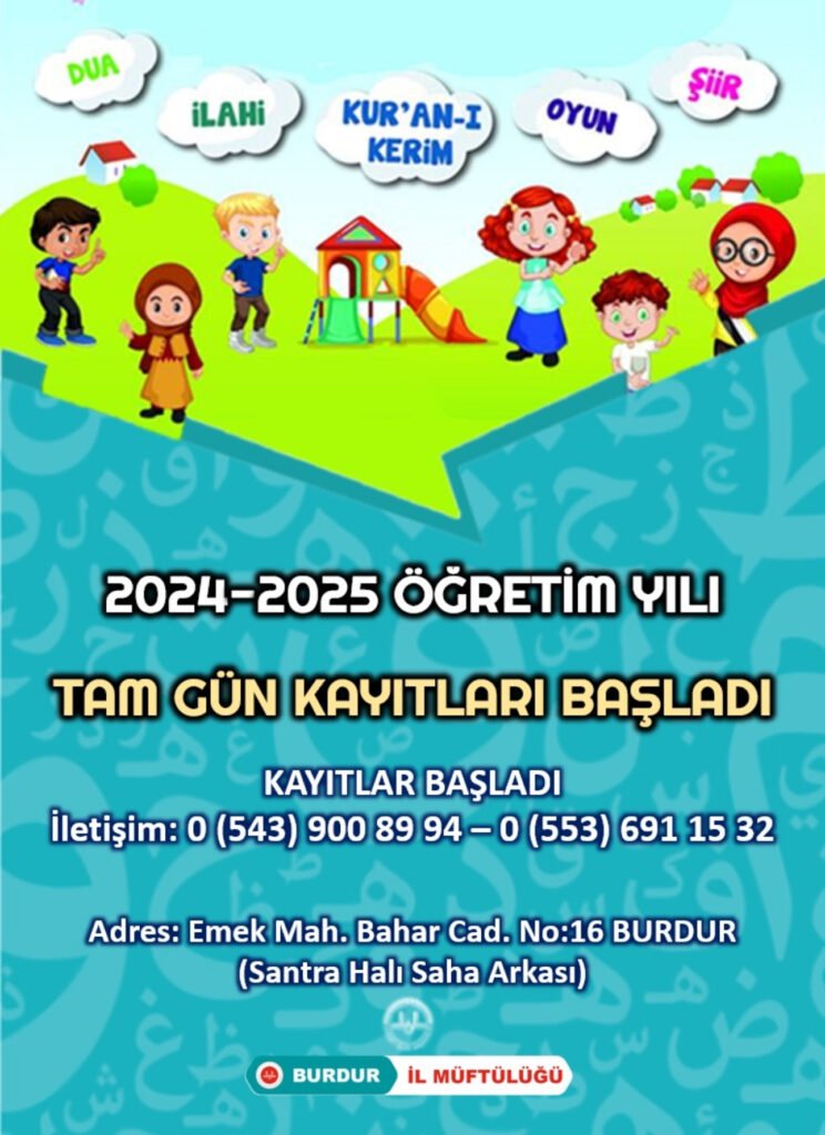 Burdur İl Müftülüğü: Kur’an Kurslarımız Eğitime Hazır