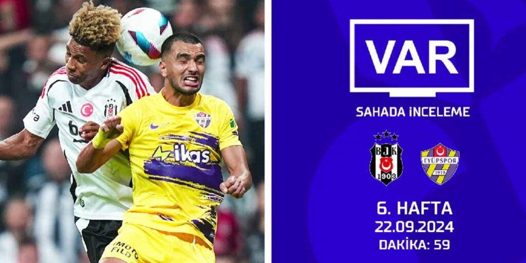 Süper Lig’de 6. haftanın VAR kayıtları yayınlandı