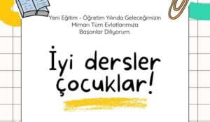 Mansur Yavaş: İyi dersler çocuklar…
