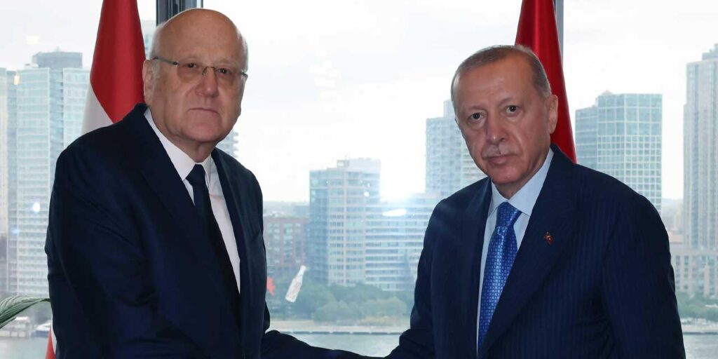 Cumhurbaşkanı Erdoğan, Lübnan Başbakanı Mikati ile görüştü