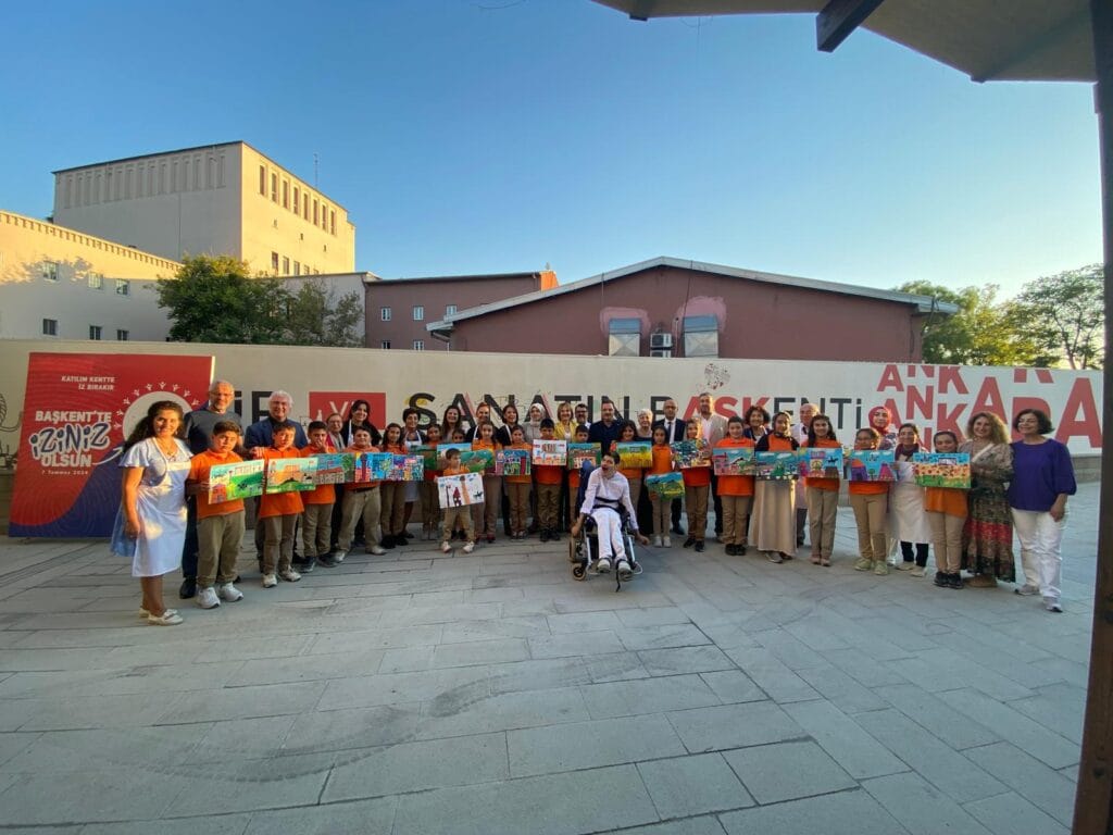 Köy çocukları Ankara’yı resmetti