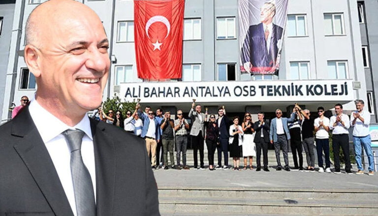 Antalya OSB’den Ali Bahar’a Ahde vefa! İsmi hizmete açtığı teknik koleje verildi