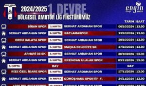 Serhat Ardahanspor ilk yarı maç takvimi açıklandı