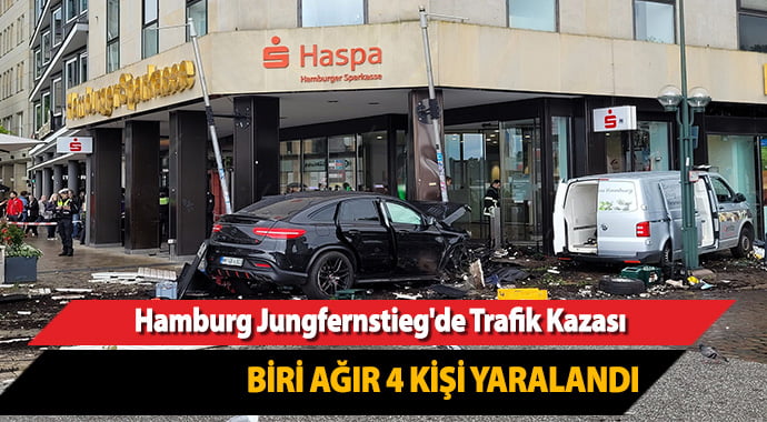 Almanya’nın Hamburg kentinde trafik kazası