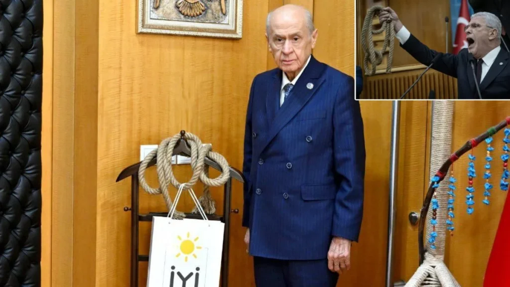 Bahçeli’ye gönderilen urgan MHP Genel Merkezi’nde