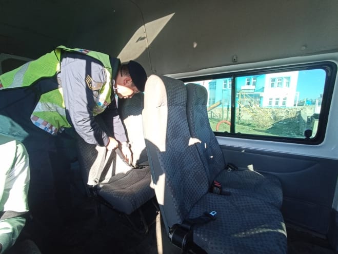 Kars Jandarma Trafik ekiplerince okul servisleri denetlendi