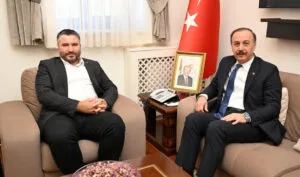 Bakan yardımcısı Oruç Baba Vali Erin’i ziyaret etti