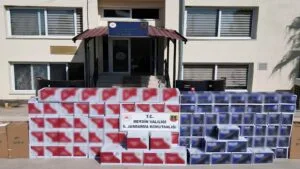 Jandarmadan Tarsus’ta kaçak makaron operasyonu: Milyonlarca makaron ele geçirildi