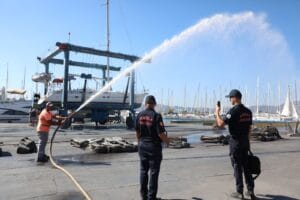 Muğla Büyükşehir Belediyesi il genelinde kıyı tesislerinde kapsamlı yangın denetimi gerçekleştirdi