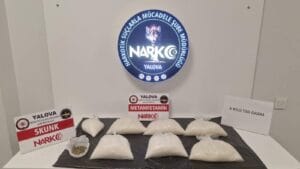 Yalova İl Emniyet Müdürlüğü’nden Uyuşturucu Operasyonu: Tam 6.5 kilo