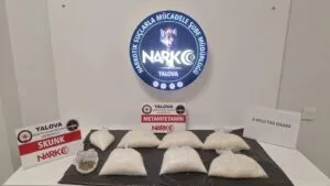 Yalova İl Emniyet Müdürlüğü’nden Uyuşturucu Operasyonu: Tam 6.5 kilo