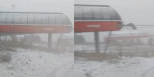 Sarıkamış’ta mevsimin ilk kâr yağışı