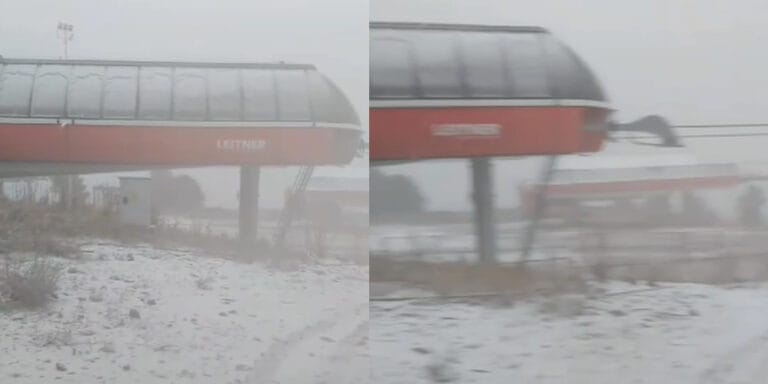 Sarıkamış’ta mevsimin ilk kâr yağışı