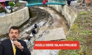 16 milyon TL yatırım bedeliyle Kozlu’da dere ıslahlarına devam ediyoruz