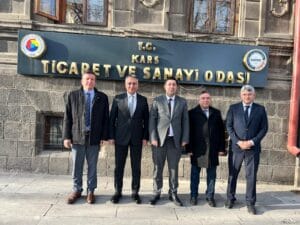 Kars Defterdarı Fatih Polat'tan TSO Başkanı Kadir Bozan'a ziyaret