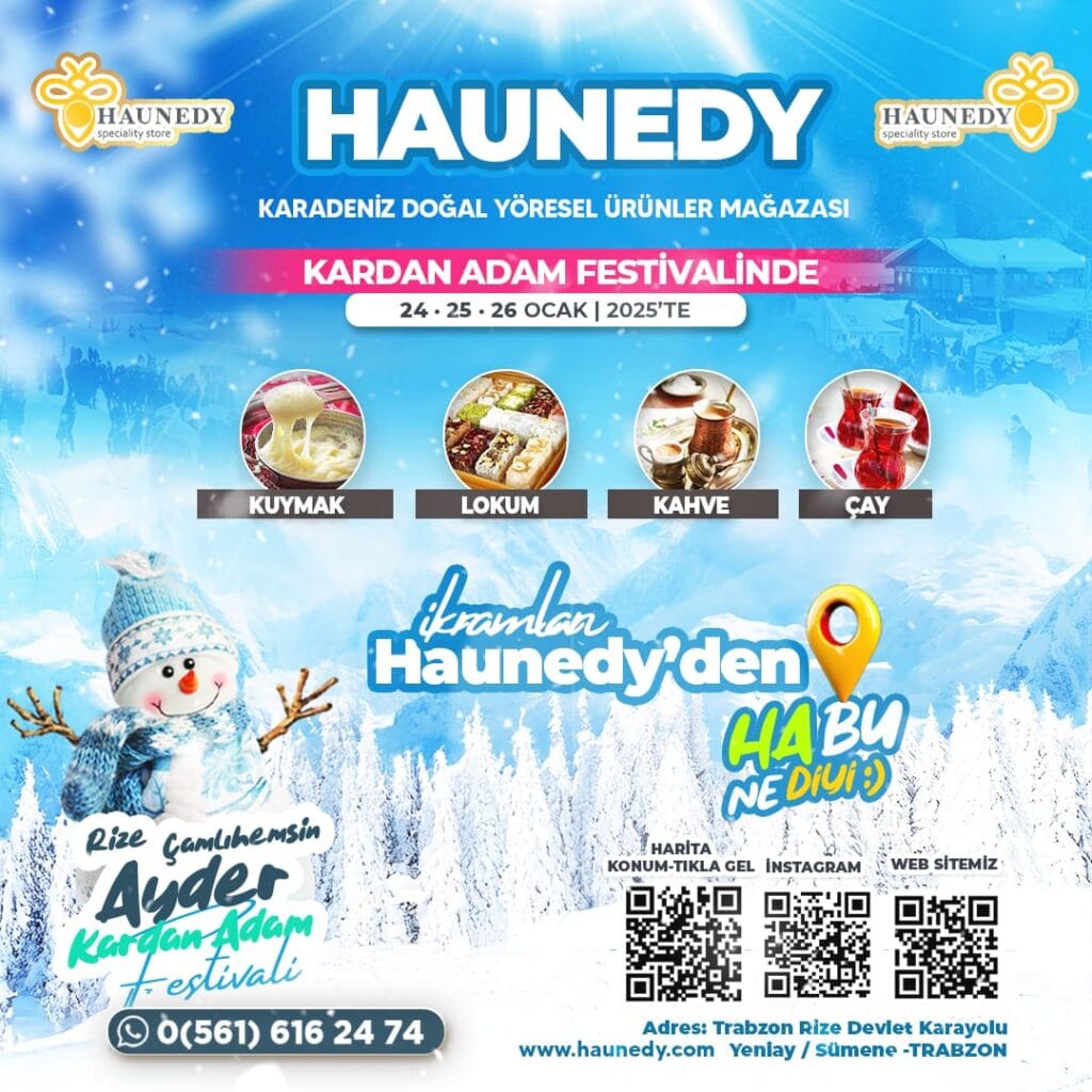 Ayder Kardan Adam Festivali’nde ikramlar Haunedy’den – Birlik Haber Ajansı