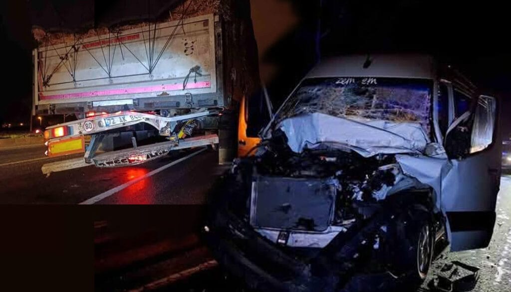 Manavgat’ta tur minibüsü TIR’a arkadan çarptı: 6 Alman turist ile sürücü yaralı – Birlik Haber Ajansı