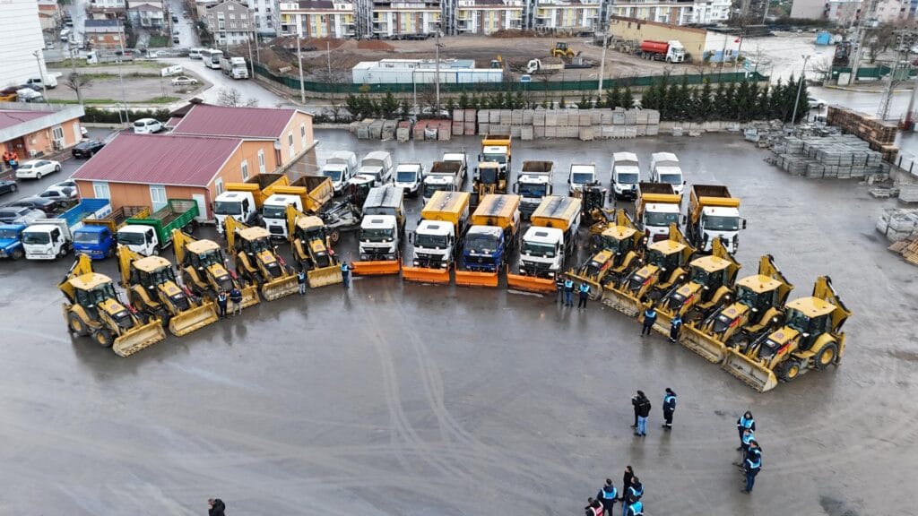 Gebze’de ekipler kar teyakkuzunda