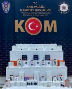 Kars'ta operasyonda gümrük kaçağı malzemeler ele geçirildi