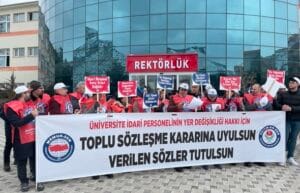 Eğitim-Bir-Sen, Gümüşhane’de üniversite idari personeline yer değişikliği hakkı verilmemesini protesto etti! – Birlik Haber Ajansı