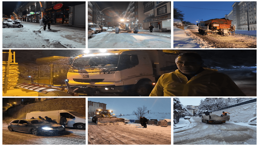 Gümüşhane Belediyesinin karla mücadele çalışmaları sürüyor – Birlik Haber Ajansı