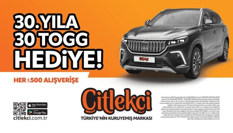 Çitlekçi’den 30 kişiye 30 TOGG kampanyası başladı! – Birlik Haber Ajansı