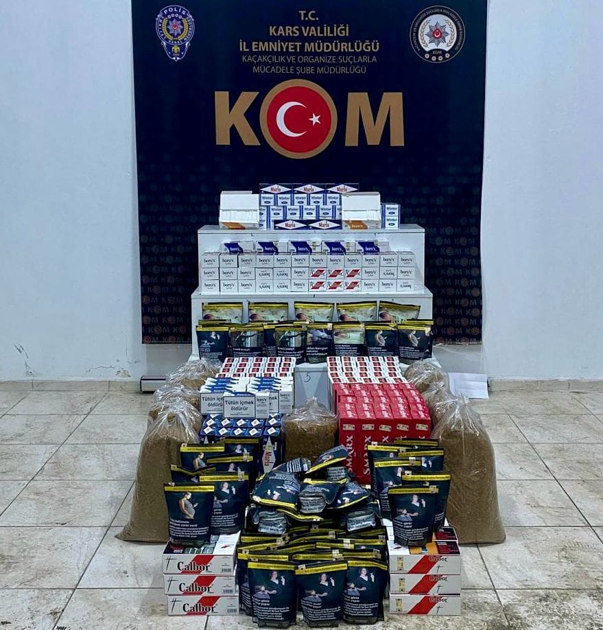Kars’ta kaçak çay ve sigara ele geçirildi – Birlik Haber Ajansı