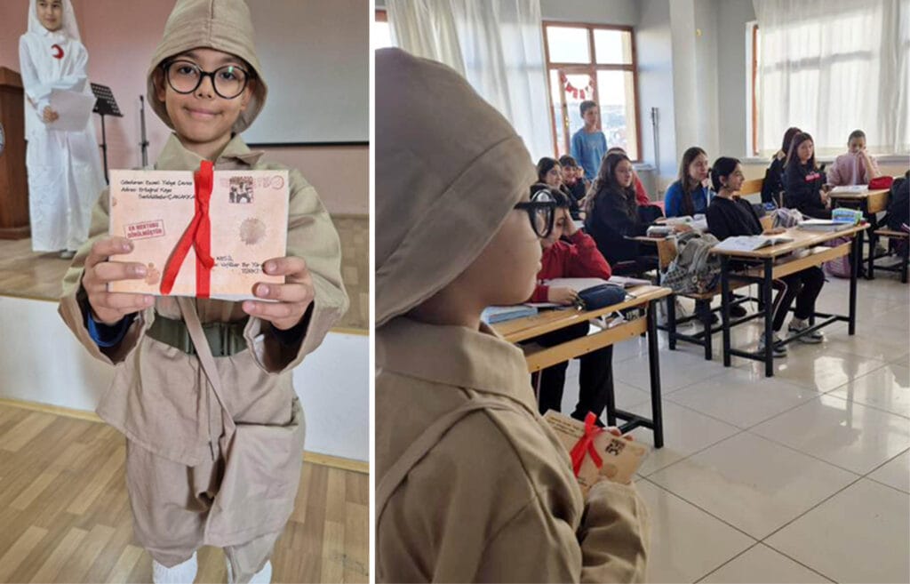 Seddülbahir Posta Eri Ali Oğlu Mehmet Hilmi, Mehmetçiklerin postalarını dağıttı – Birlik Haber Ajansı