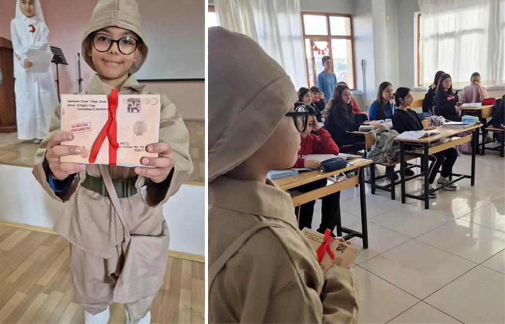 Seddülbahir Posta Eri Ali Oğlu Mehmet Hilmi, Mehmetçiklerin postalarını dağıttı – Birlik Haber Ajansı