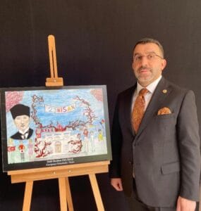 AK Parti Kars Milletvekili Adem Çalkın, TBMM’de açılan resim sergisini ziyaret etti – Birlik Haber Ajansı