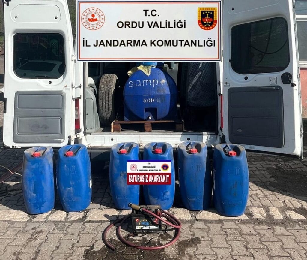 Ordu’da faturasız akaryakıt operasyonu: 250 litre kaçak yakıtla suçüstü yakalandı – Birlik Haber Ajansı