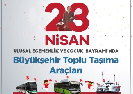 Kocaeli’de 23 Nisan’da ulaşım ücretsiz – Birlik Haber Ajansı
