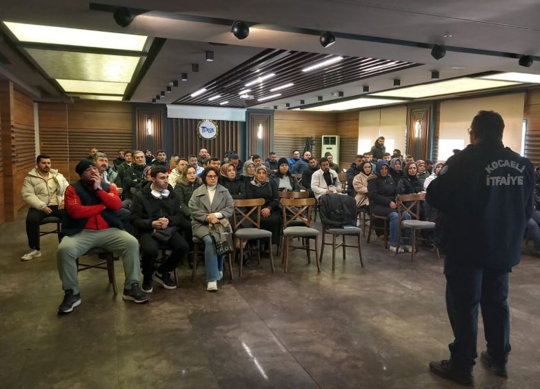 Kocaeli Büyükşehir İtfaiyesi’nden tesis personellerine yangın eğitimi – Birlik Haber Ajansı