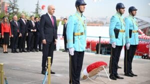 23 Nisan kutlamaları kapsamında TBMM Başkanı Kurtulmuş Atatürk Anıtı’na çelenk bıraktı – Birlik Haber Ajansı