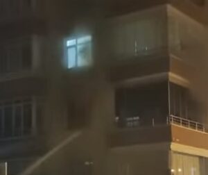 Beypazarı'nda apartman yangını