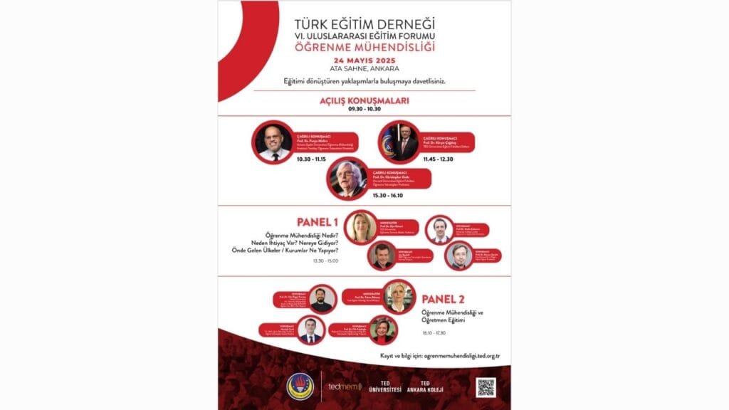 Türk Eğitim Derneği’nden VI. Uluslararası Eğitim Forumu: “Öğrenme Mühendisliği” Ankara’da masaya yatırılacak – Birlik Haber Ajansı