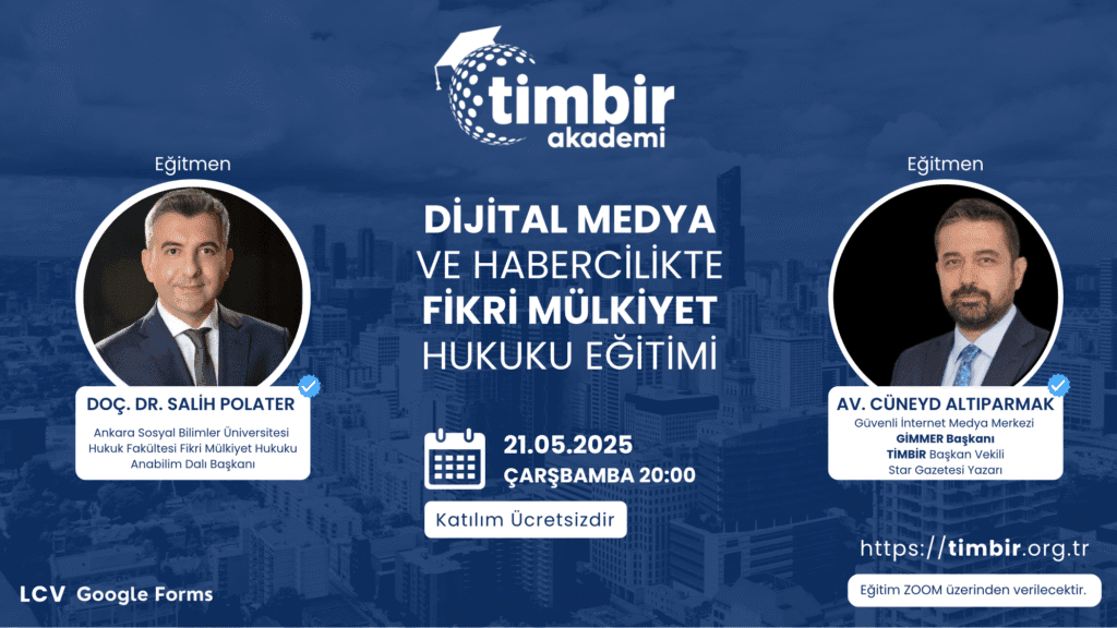 TİMBİR Akademi’den medya dünyasına ücretsiz hukuk eğitimi: Kayıtlar başladı! – Birlik Haber Ajansı