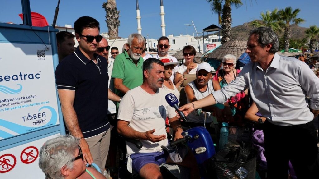 Turgutreis halk plajına özel gereksinimli bireyler için raylı sistem – Birlik Haber Ajansı