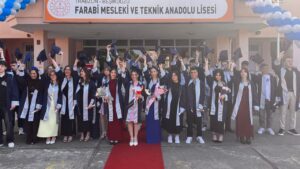 Beşikdüzü Farabi MTAL 30. mezunlarından 37 öğrenci kep fırlattı – Birlik Haber Ajansı