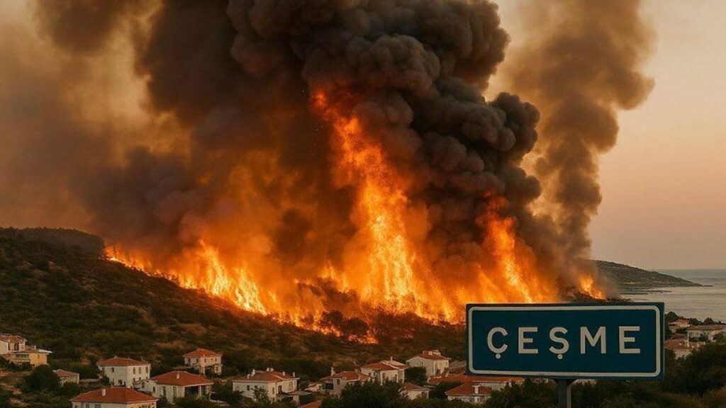 Çeşme’de orman yangını: İzmir-Çeşme kara yolu ulaşıma kapandı – Birlik Haber Ajansı