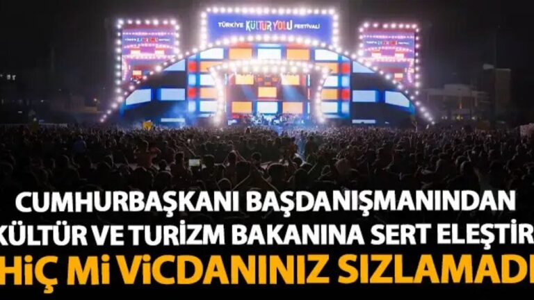 Başdanışmandan Bakan Ersoy’a festival tepkisi: “Vicdanınız sızlamadı mı?” – Birlik Haber Ajansı