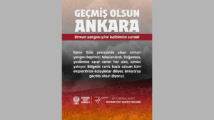 Ankara Kent Konseyi Başkanı Yılmaz’dan Eymir Gölü orman yangınına geçmiş olsun mesajı – Birlik Haber Ajansı
