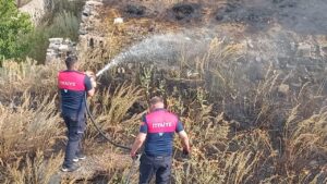 Kars Bayrampaşa TOKİ nölgesinde örtü ve anız yangını kısa sürede söndürüldü – Birlik Haber Ajansı