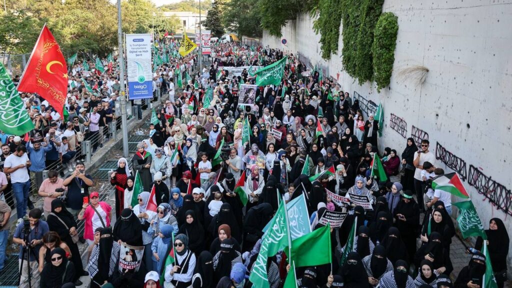 On binler Gazze’ye destek için ABD Konsolosluğuna yürüdü – Birlik Haber Ajansı