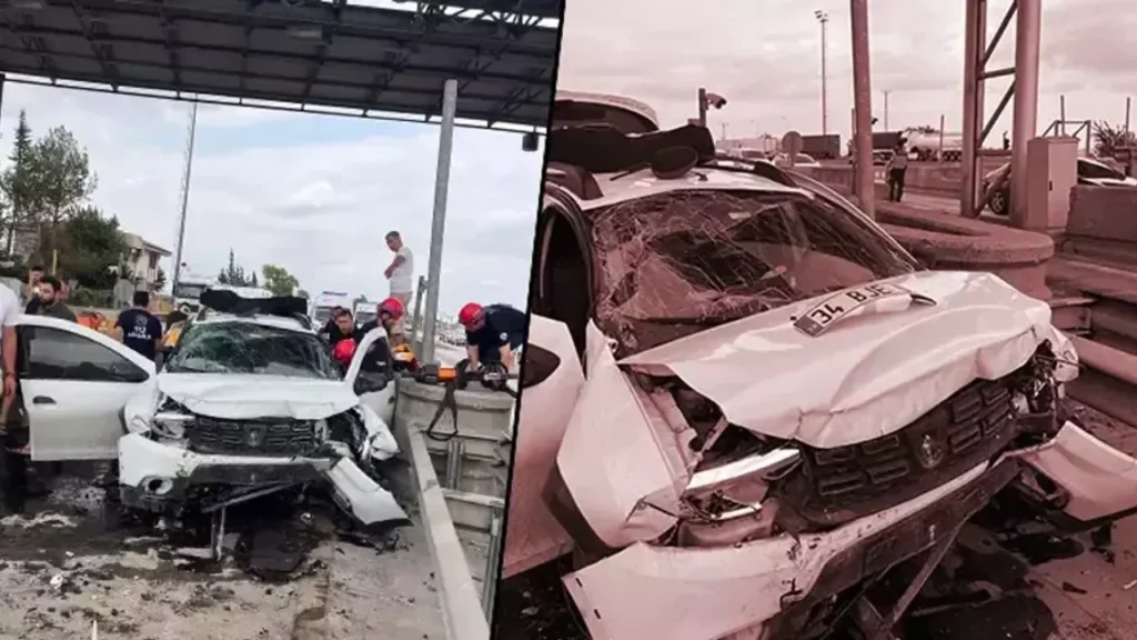 Otoyol gişesinde feci kaza: 1 ölü, 4 yaralı – Birlik Haber Ajansı