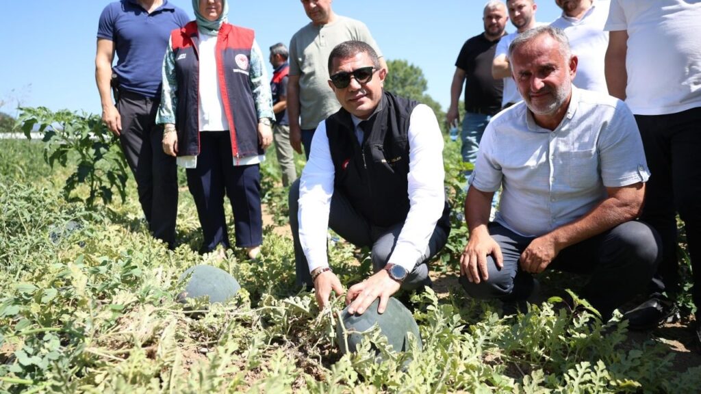 Düzce Valisi Aslan karpuz üreticisini tebrik etti – Birlik Haber Ajansı