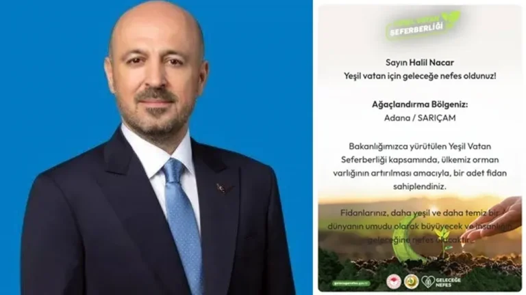 Nacar’dan ‘Yeşil Vatana’ destek – Birlik Haber Ajansı