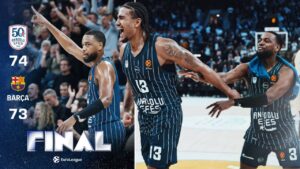 Anadolu Efes, Barcelona’yı nefes kesen maçta 74-73 mağlup etti – Birlik Haber Ajansı