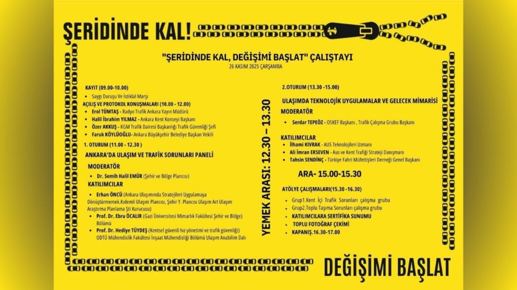 Başkent’te “Şeridinde Kal, Değişimi Başlat” çalıştayı başlıyor – Birlik Haber Ajansı