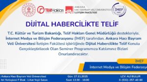 “Dijital Habercilikte Telif” konusu Ankara’da masaya yatırılacak – Birlik Haber Ajansı